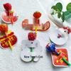 New Year Candy Lollipop Decoration Card for Students