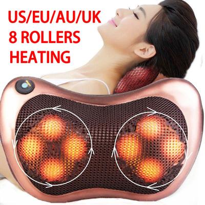 Multifunktionale Elektrische Massage Kissen Kissen Auto Hause Zervikale Shiatsu Massage Hals Zurück Taille Tiefe Gewebe Kneten