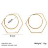 New European Exaggerated Dangle Earrings for Women Metal Geometric Statement Long Hanging Earrings Punk Personality Drop Earring