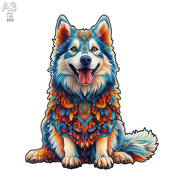 Puzzle Zwierzęce Drewniane Tygrys Drewniane Puzzle Nieregularne Pies Zwierzę Drewniane Puzzle dla Dorosłych Dzieci Ekskluzywny Projekt Inteligentne Puzzle