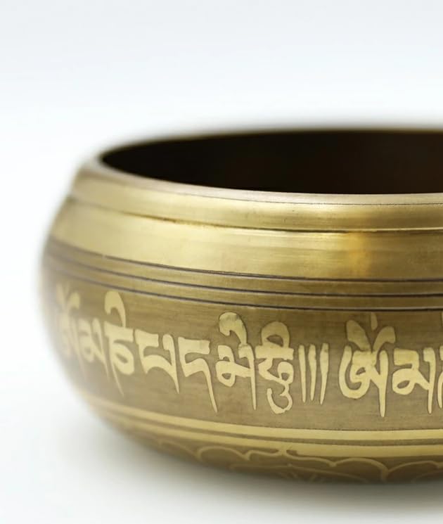 Singing Bowl Set, 8.5cm Diameter, with Stick and Cushion, for Healing, Relaxation, Yoga, and Meditation