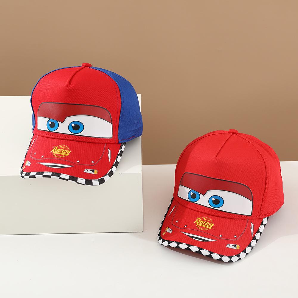 Hat Children'S Car Cartoon Baseball Cap Street Visor Spring And Autumn Boys And Girls Cap