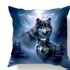 1/4Pcs Wolf Patterned Pillowcases For Cozy Nights Sofa Cushion Cover Home Bedroom Room Decoration