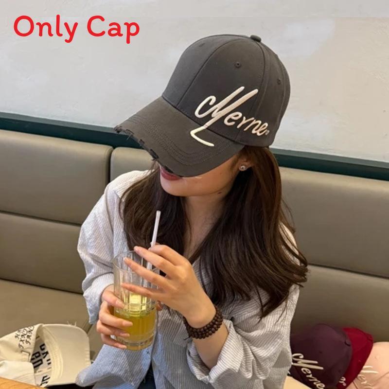 Cappellino da Baseball da Donna con Lettera Ricamata Protezione Solare per l'Estate Stile Casual