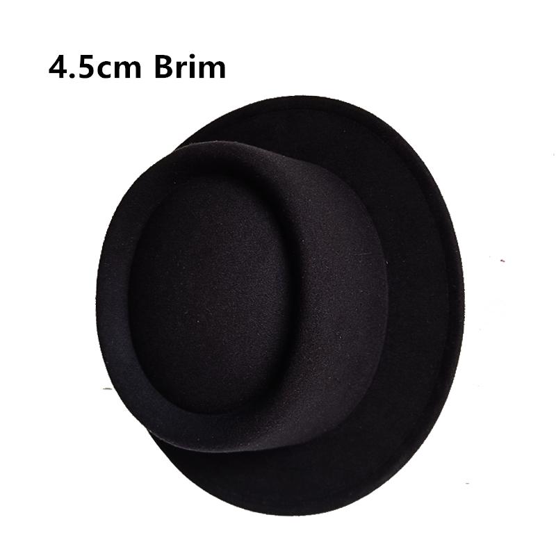 Klobouk Fedora 4,5 cm Tmavě purpurový Široký okraj Pánská móda Podzim/Zima Klobouk Pork Pie Svatba Dámský klobouk Gorras Para Hombres
