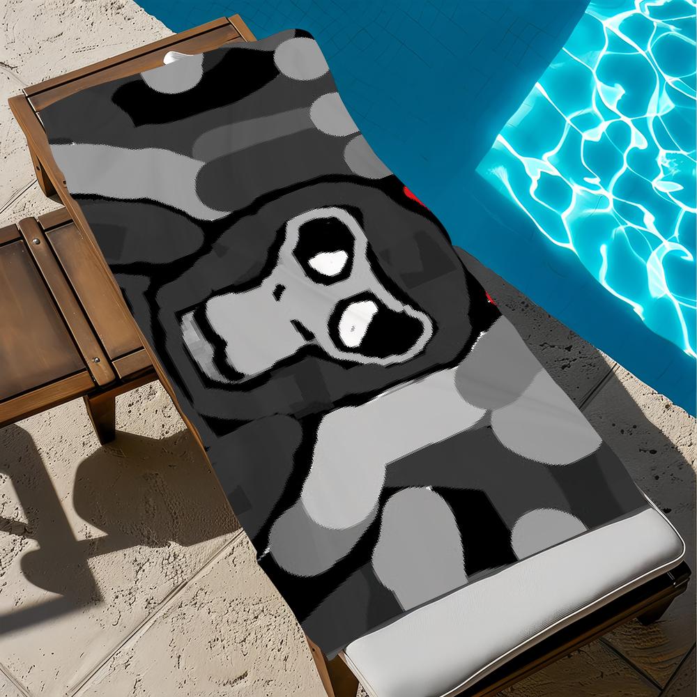 Towel Beach Bath Quick-Drying Lightweight Portable Sauna Camping Funny G-GorillaS T-Tag Game Swim Pool Travel