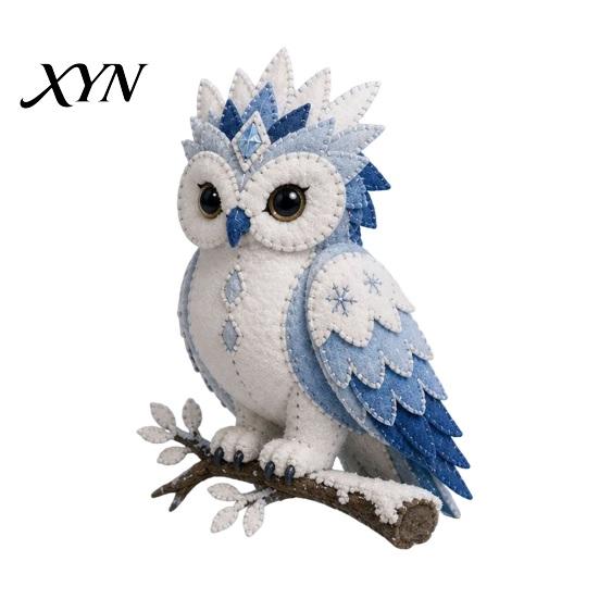 Bildschirmfreie Aktivität für Kinder Arktische Tiere DIY Patchwork-Set Anfänger, Winterwächter Tier-Nähset, 3D Anfänger Kuscheltier Mythisches Wesen
