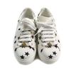 Great LOUIS VUITTON Sneakers timeout line Monogram star Leather White Canvas Used