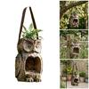 Resin Hanging Bird Feeder Outdoor Bird Feeder Hanging Nut Feeding Multiple Hole Dispenser Holder Food Container