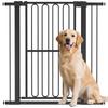 Dog Safety Gate, 76-104 Cm Barrier Gate Without Drilling, Stair Gate