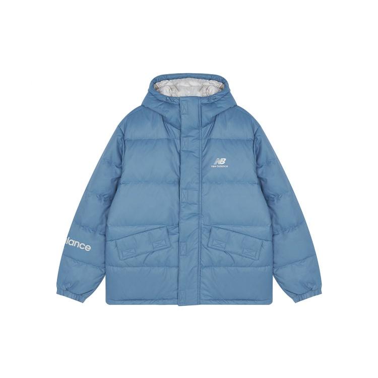 New Balance Logo Down Jacket Asia Sizing Sky Blue Men s AMJ13334-WAB M