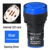 AD16-22DS LED Indicator: Flame Retardant, Dustproof Button Light