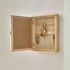 1 Stück Holzbox mit glatter Oberfläche, handgefertigt, Vintage, langlebiger Organizer, Aufbewahrung aus Massivholz, Desktop, Handheld, robust, 25x19,5cm