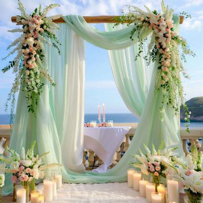 Wedding Arch Gauze Decorative Mesh Curtain
