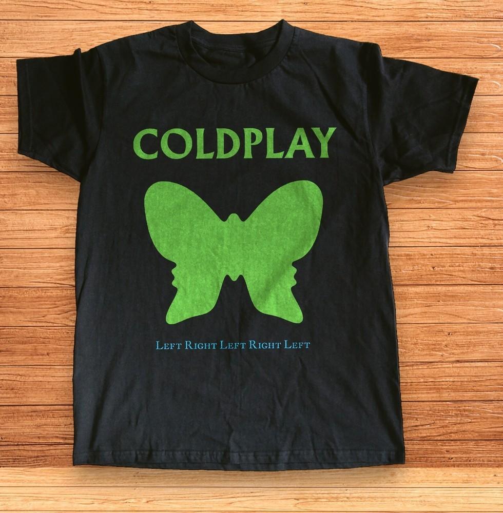 Coldplay Left Right Left Right Left Album Black Unisex T-shirt Size Unisex T-Shirt XXXXL