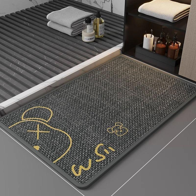 quick-drying bathroom absorbent floor mat at the door, non-slip