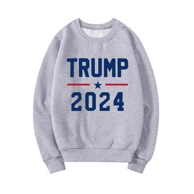 Mikina Trump 2024 Pro Mikiny Trump Pro America Košile Republikánské dárky Unisex Mikina s výstřihem Grafické Mikiny Topy Unisex