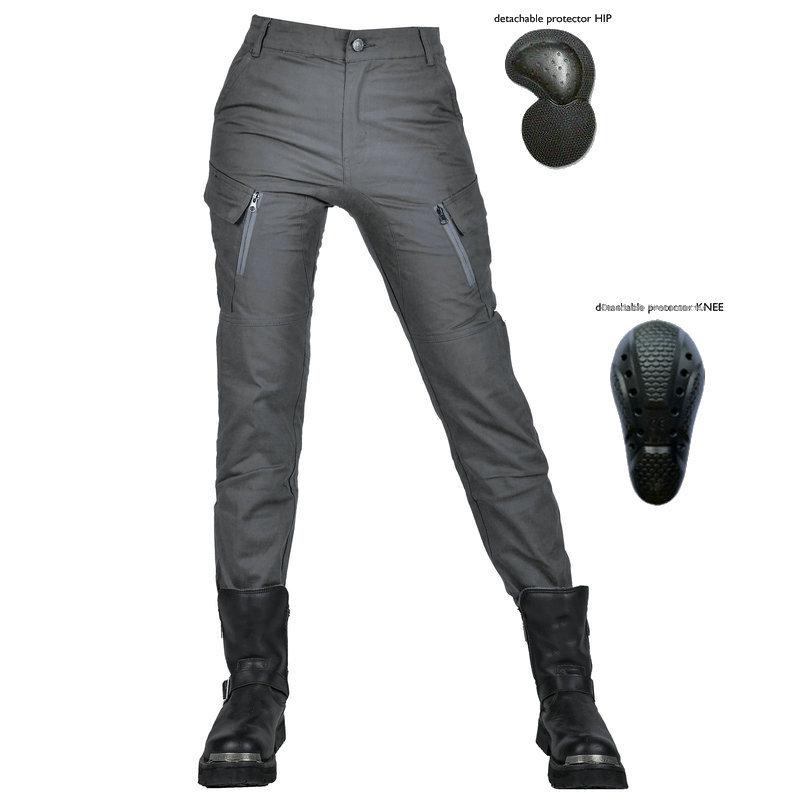 Motorcycle Four-season Anti-drop Riding Pants, Retro Casual Breathable High-waisted Female Knight Locomotive Anti-drop Pants
