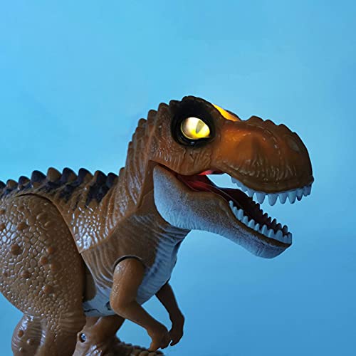 ROBOT PLAZA RC Dinosaur Toy, Roaring, Walking (Forward Only), Tyrannosaurus Rex, Perfect for Kids, Birthday Gift