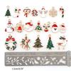  10x/Set Colorful Christmas Charms New Year Xmas Pendant for DIY Jewelry Making