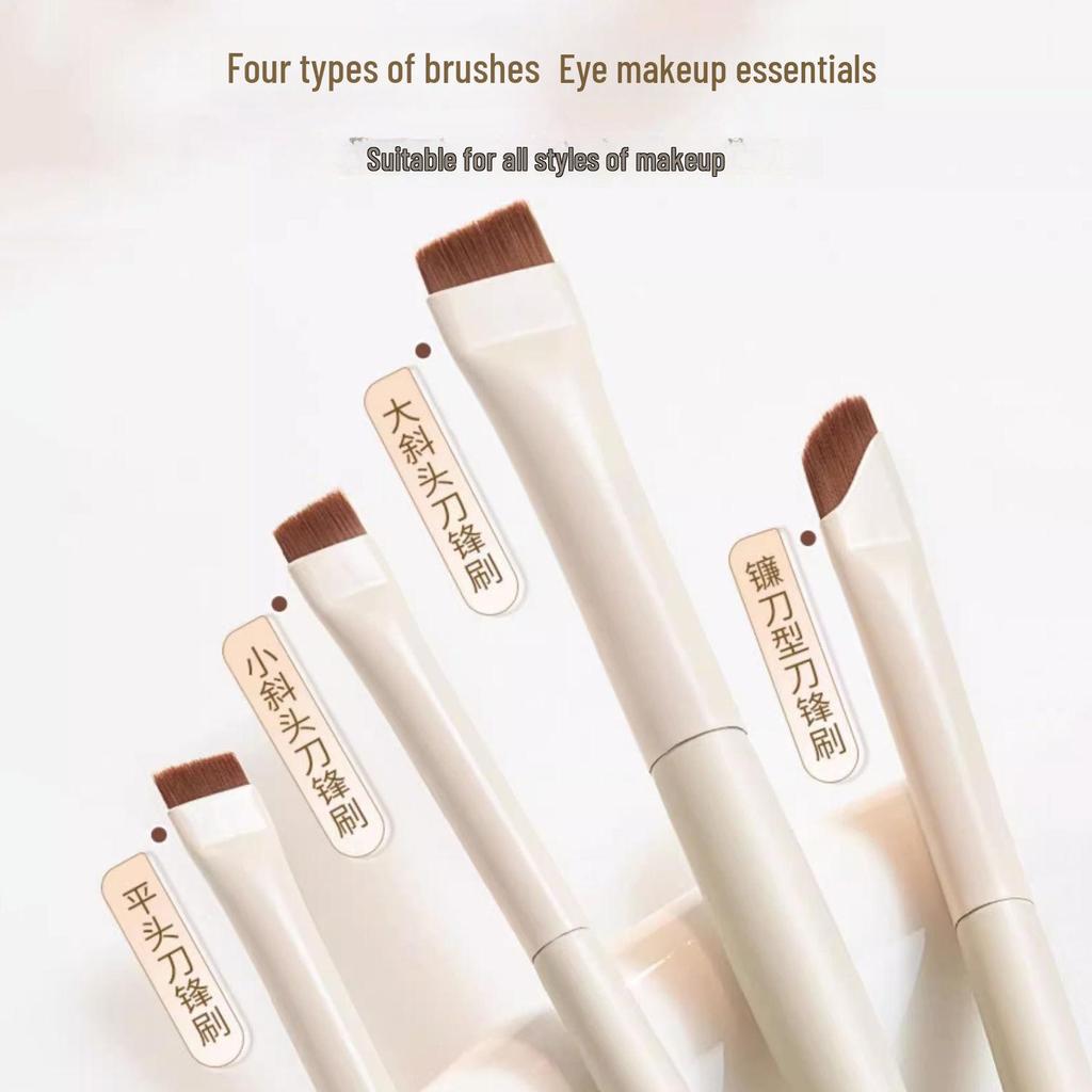 Sichelförmiger abgewinkelter Eyeliner- und Augenbrauenpinsel für Augen-Make-up