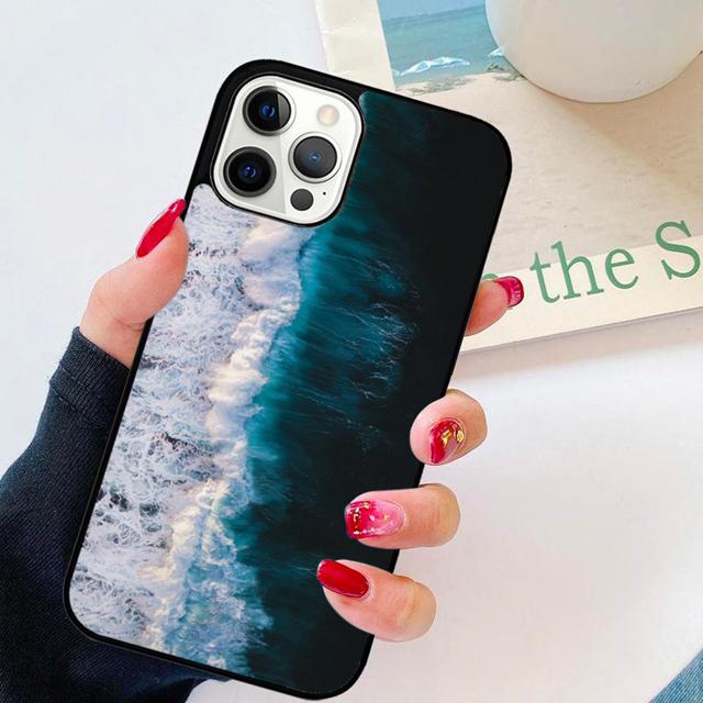 The Waves Ocean Water Phone Case Back Cover for iPhone 17 Air 16 15 14 13 11 12 Pro Max Plus Shell Coque