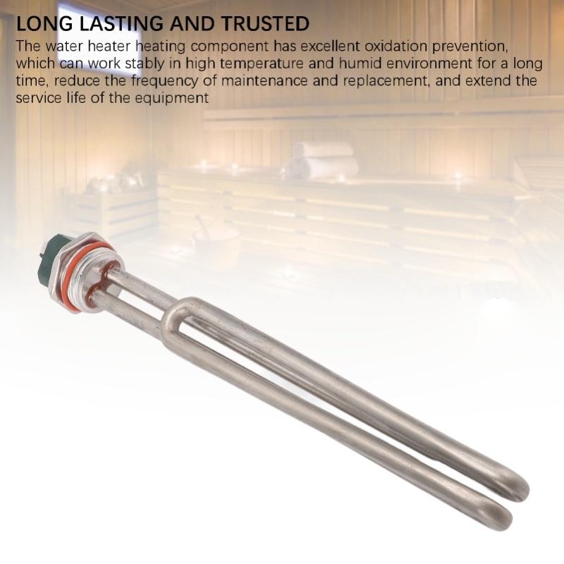 Electric Water Heater Heating Component Replacement Stainless Steel For Immersion Submersible 2000W 1-1/4in Universal