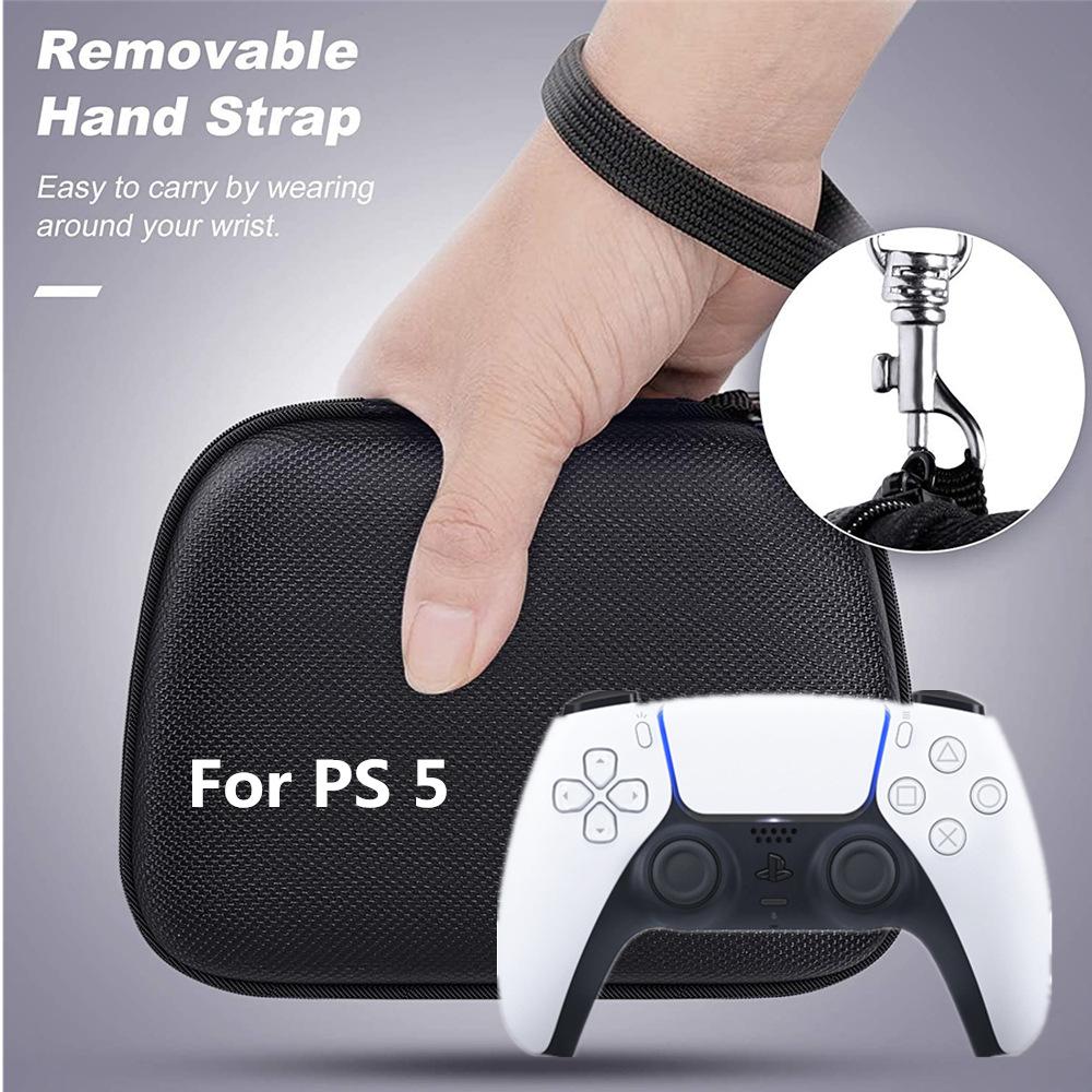 Portable Shockproof Storage Handbag for PS5, NS Pro & Xbox Series X/S Controllers – Made of EVA & 1680D Oxford Cloth