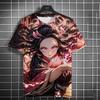 Men's and Womens Summer Fashion High Quality 3d Printing Anime Print T-shirt Casual Polyester Round Neck Casual Short Sleeve
