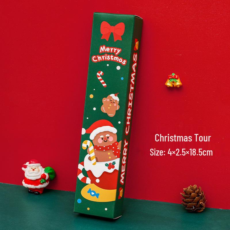 Hangsu Christmas Blind Box: 5-Piece Neutral Pen Stationery Set - Cute Surprise Gift for Students