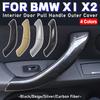 Înlocuire garnitură exterioară a mânerului ușii interioare din fibră de carbon pentru BMW X1 F48 F49 2016- X2 F39 2017- Mașină
