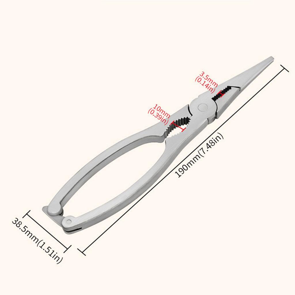 Stainless Steel Seafood Tools Crabb Stripping Pincers Kitchen Crabb Shrimp Peeling Clamp Pliers Clip