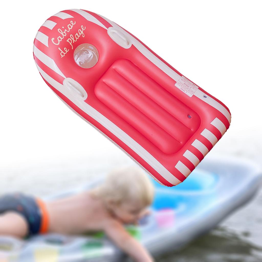 Inflatable Surfboard PVC Surf Body Board with Handles Water Fun Game Accessories for Beach Party Water Entertainment