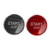 Engine Start Stop Button Switch Cover Carbon Fiber Ignition Starter Switch Sticker Replacement for P