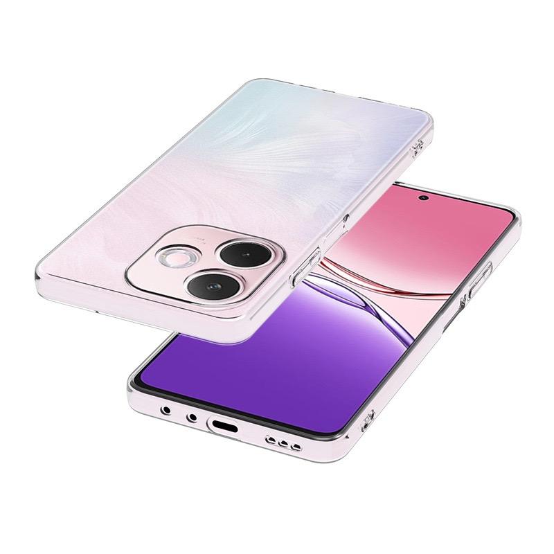 Dla Oppo A5 Pro 5G (Światowy) Bardzo cienkie elastyczne etui TPU na telefon z przezroczystym tyłem
