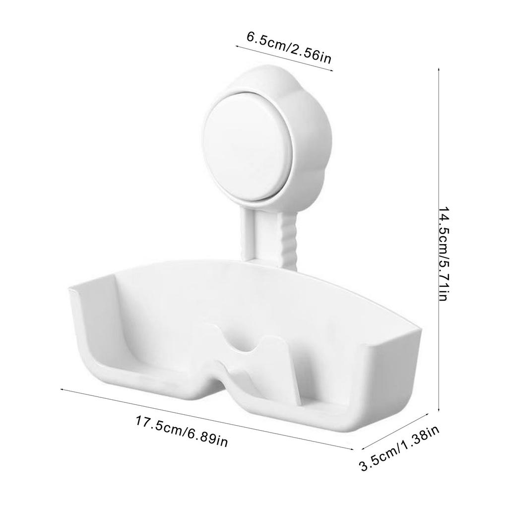 Suction Cup Eyeglass Holder Sturdy Plastic Designs for Smooth Surfaces Like Bathroom Wall and Office Glass Daily Use