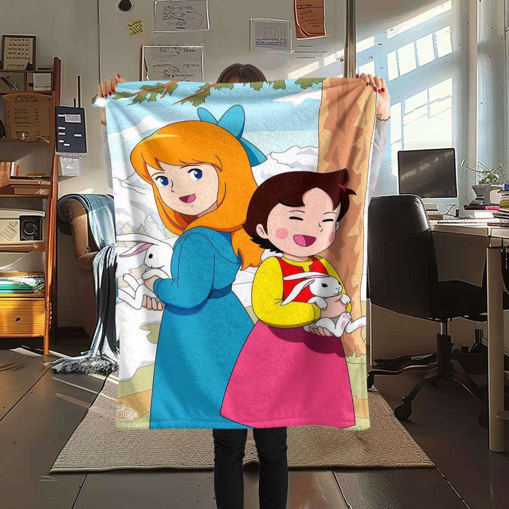 Coperta Bambina Heidi, Alta Qualità, Confortevole per Tutte le Stagioni, Decorazione per la Casa, Calore e Comfort
