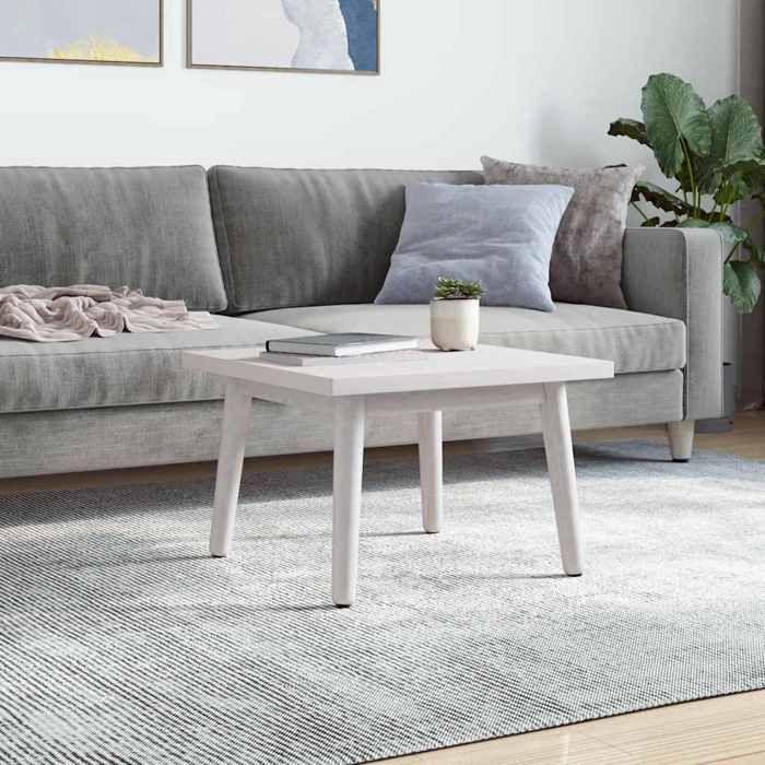 VidaXL Dessus de table blanc 50x50x2,5 cm bois de pin massif 824376