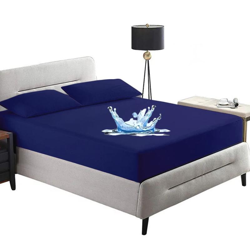 2025 Waterproof Mattress Protector,A Solid Color Bedspread,Fitted Mattress Cover,Dustproof Breathable Washable Incontinence Bed Sheet