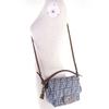 Pristine FENDI Shoulder Bag Mamma Baguette Small Gray denim Women 8BS105 Used