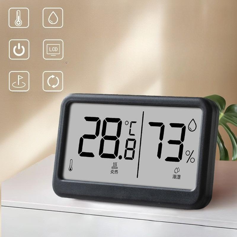 

Мини ЖК-цифровой термометр-гигрометр для помещения, домашний гигрометр, измеритель температуры и влажности, датчик, измерительный прибор, метеостанция Large screen-black