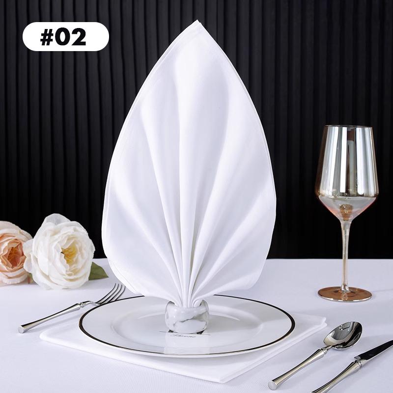 Cotton Western Table Napkins Reusable Placemat for Kitchen Wedding Decoration Hotel Special Absorbent No Lint Cup Wiping Cloth