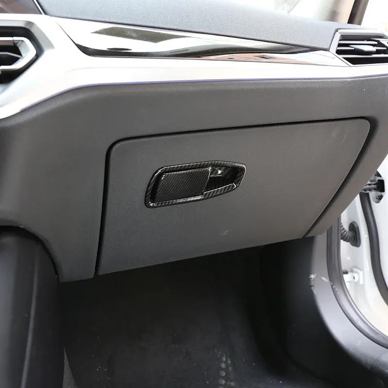 Auto Glove Box Passenger Storage Switch Button Cover Trim Sticker For BMW 3 4 Series G20 G23 G26 F40 - Car Accessories