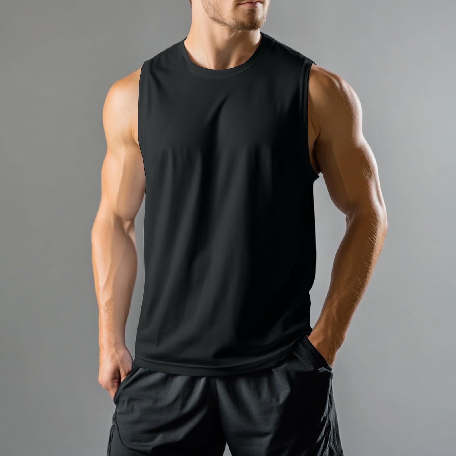 

Чоловічий спортивний повсякденний жилет без рукавів S чорний