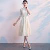 Evening Dress New Spring Party Dinner Small Dress Dress Party Medium and Long Slim Fit