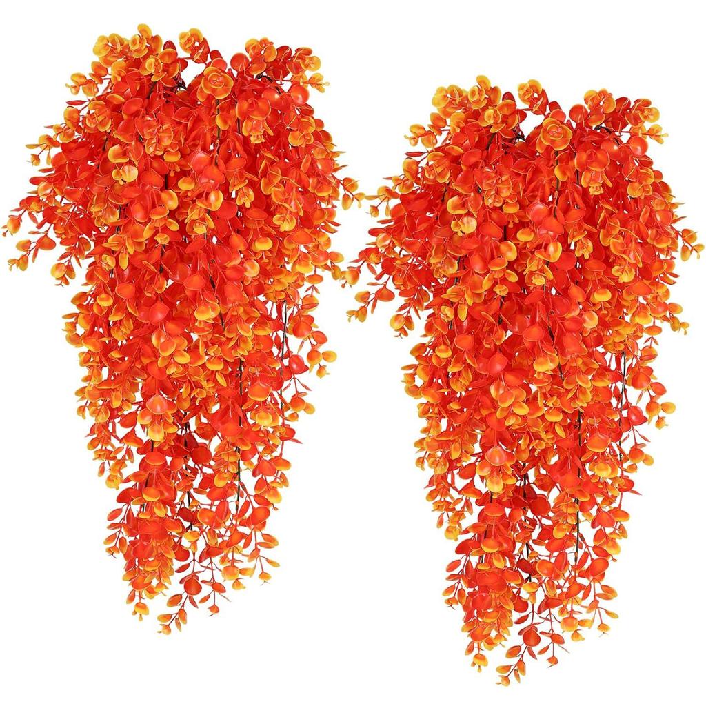 1/2pcs Artificial Plastic Plants 5 Heads 45 Mesh Fern Vine Cheap Wreaths Wedding Festival Home Courtyard Wall Hanging Decoration