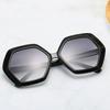 Sunglasses, Vintage Polygonal Glasses, Women'S Large Frame Sunglasses 9054