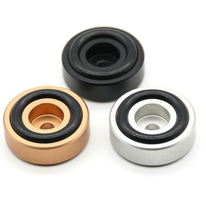 AntiVibration Audios Equipment Feet Aluminum Base Noise Reductions Spikes Feet Pad For HiFi Systems Vibration Dampening