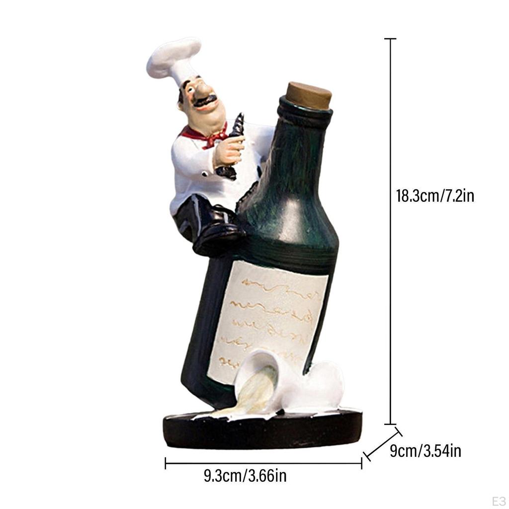 Statua in Resina di Cuoco Statuetta Modello Cuoco Ornamento Negozio Accessori per Casa Cucina