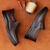 Echtes Leder Herren Slipper Schuhe Büro Mann Formelle Schuhe Hochzeitsfeier Herren Kleider Slipper Breath Fahren Lazy Flats Mokassins